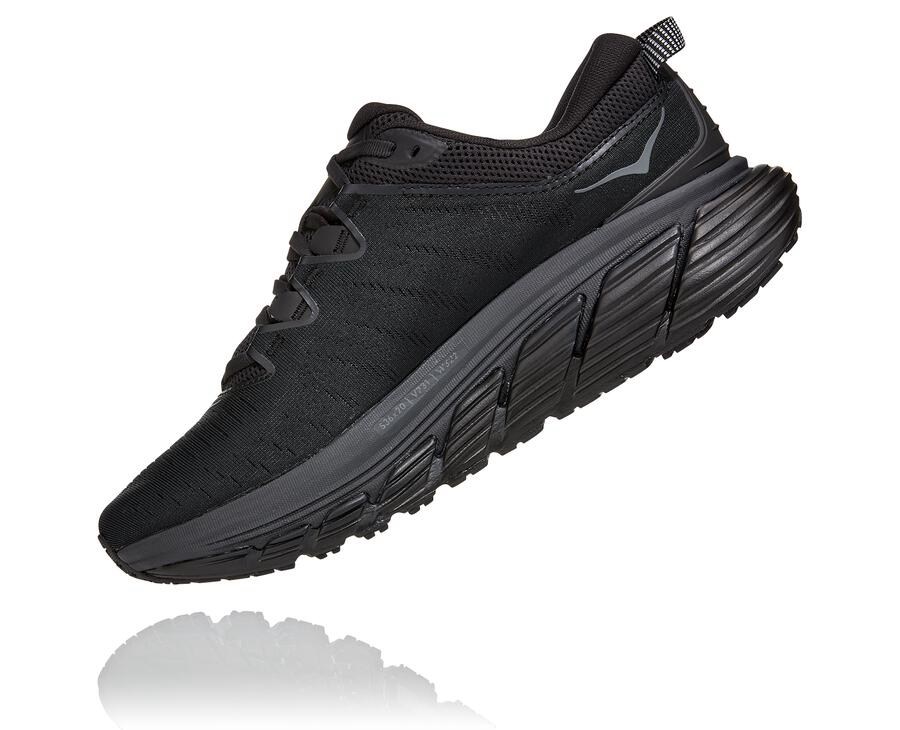 Running Shoes Mens - Hoka One One Gaviota 3 - Black - XBVICFO-57